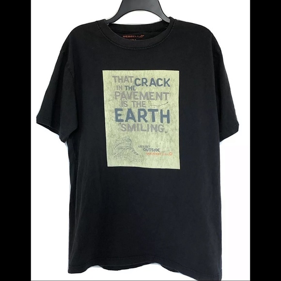 Merrell Black Graphic Tee Shirt - Picture 1 of 6